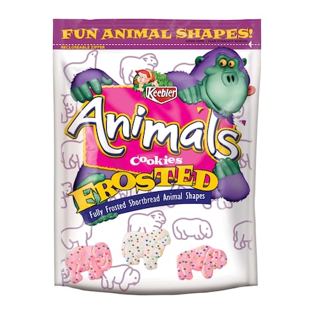Keebler Keebler Frosted Animal Cracker Cookie 13 oz. Packet, PK6 3010010135
